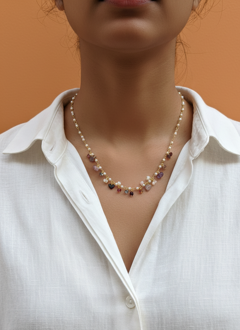 Pearl Stone Necklace