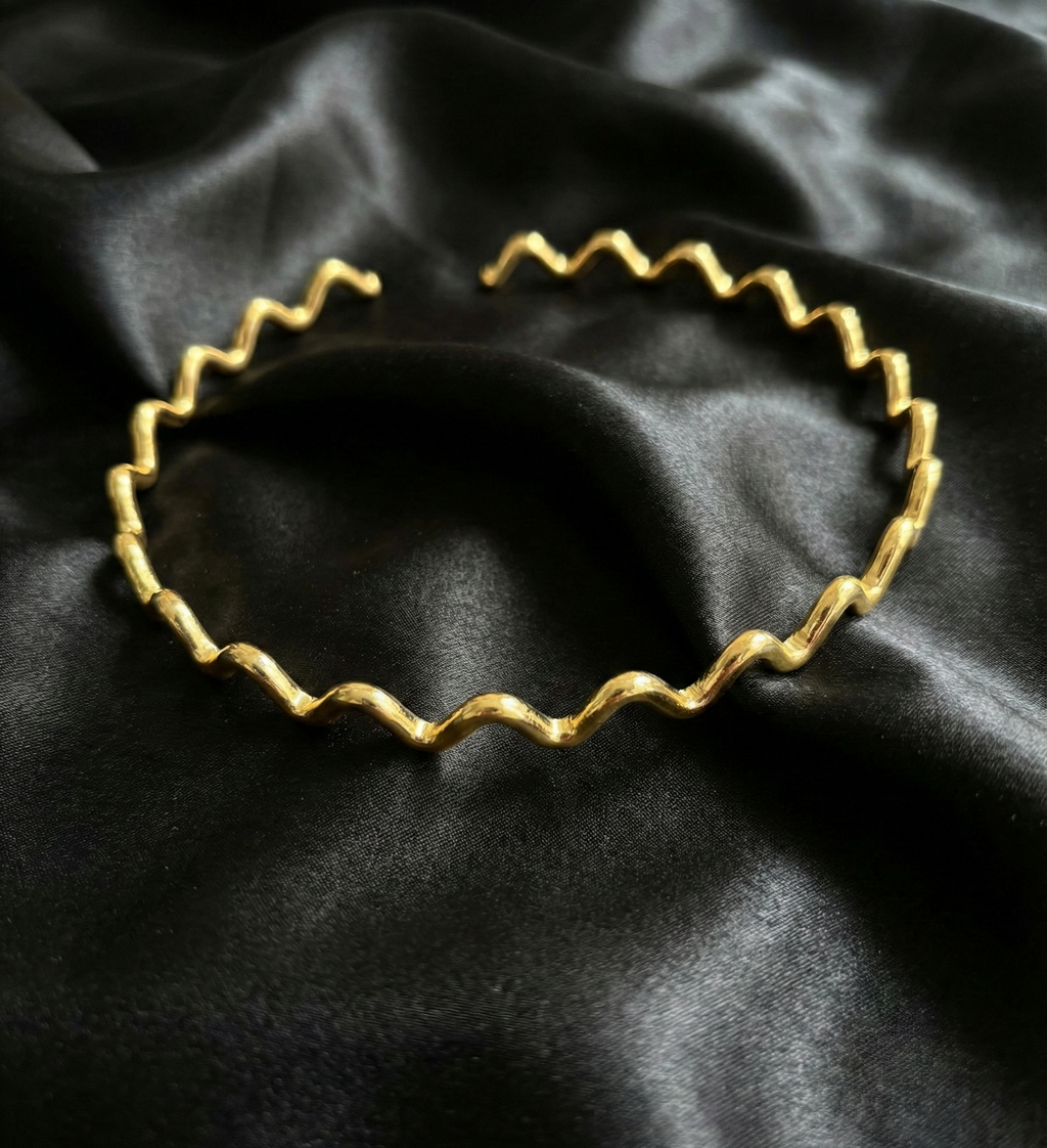 Ripple Gold Choker