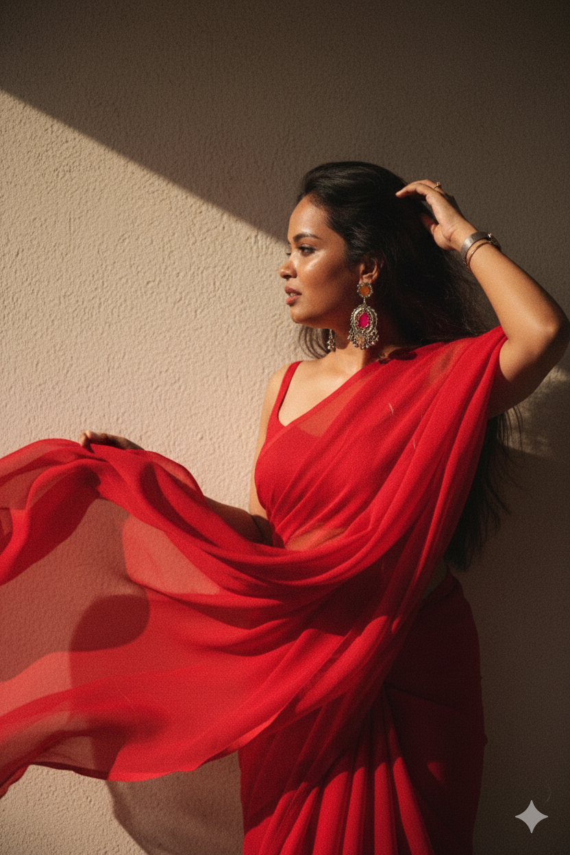 Aarvi Pink Statement Drops