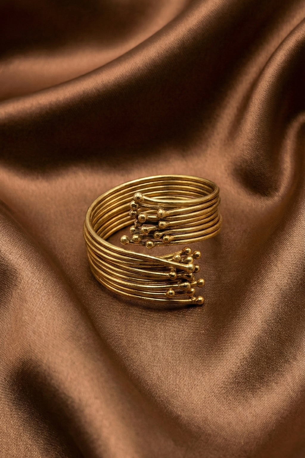 Golden Wave Statement Ring