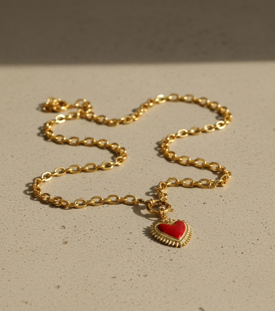 Heart Shaped Pendant Necklace