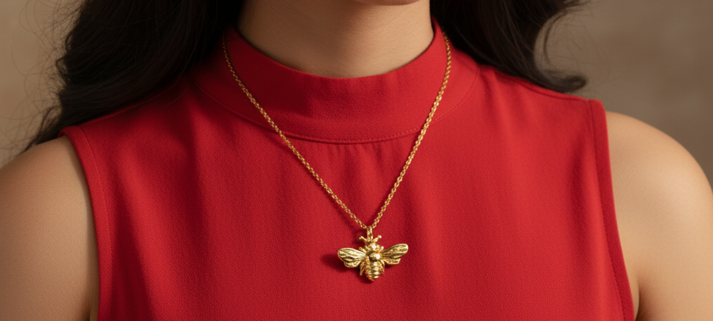 Casual Commute Bee Necklace