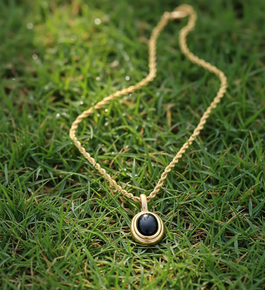 Oval Stone Necklace