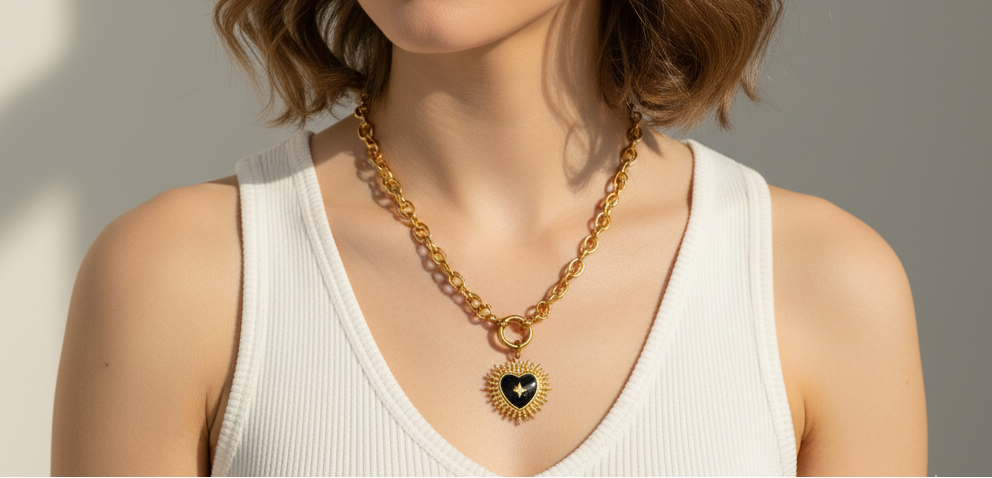 Heart Shaped Pendant Necklace