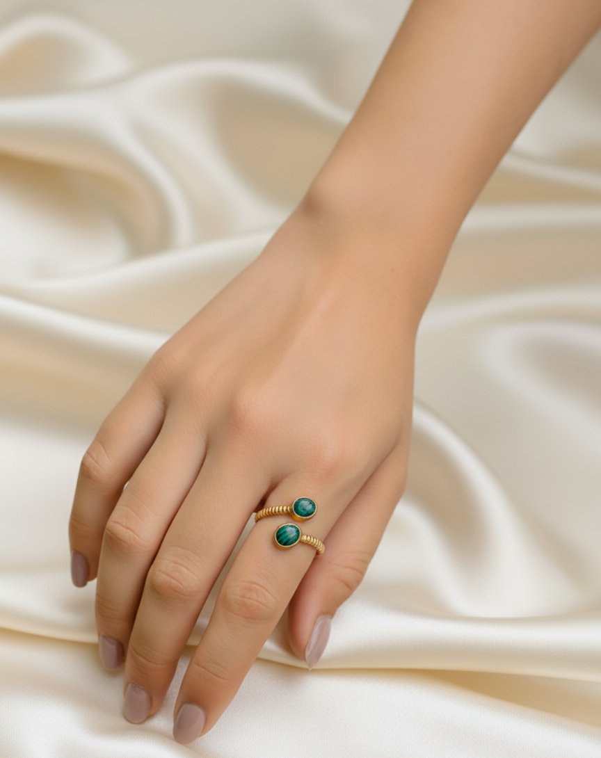 Retro Natural Stone Ring