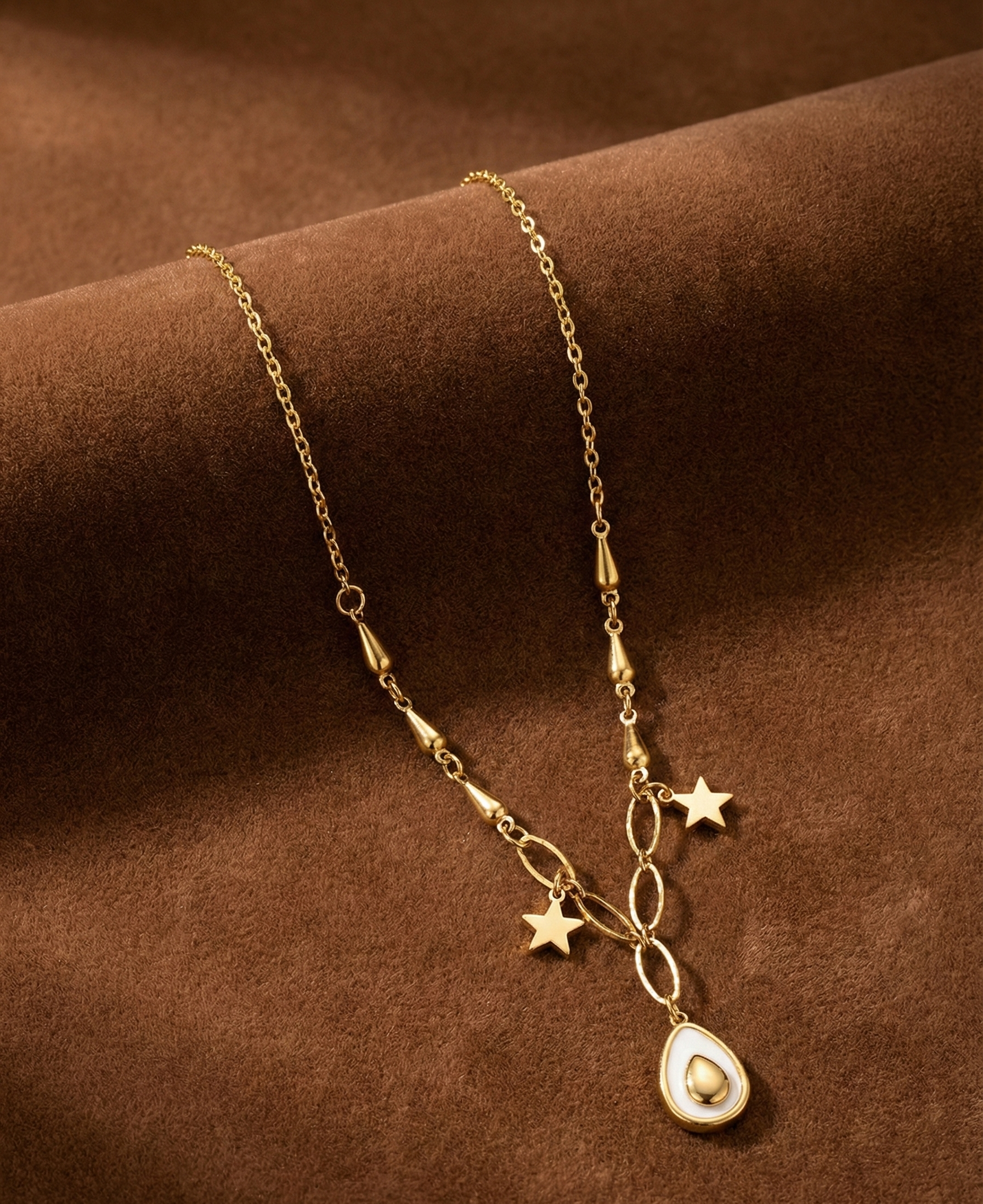 Avocado Drop Pendant Necklace