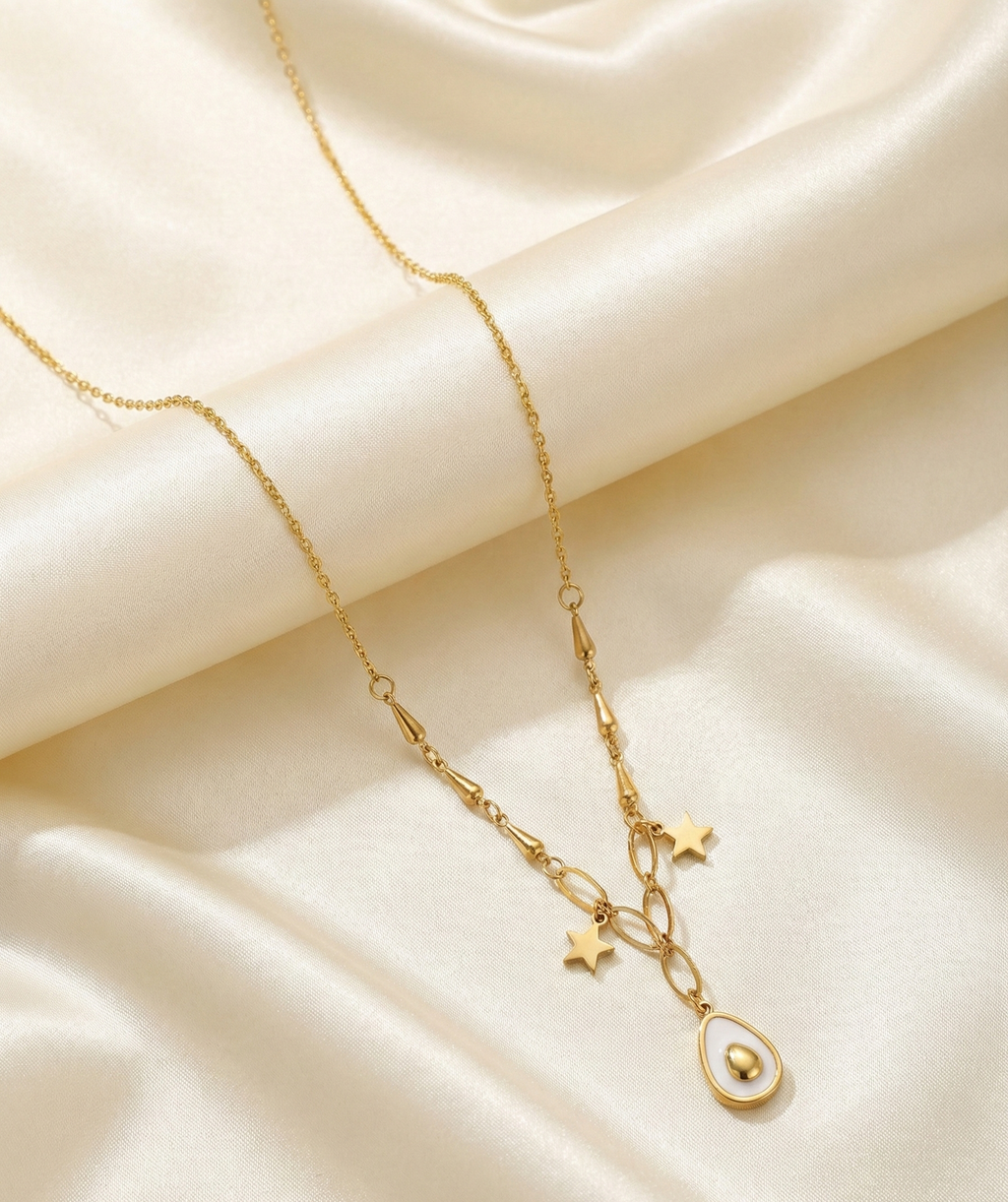 Avocado Drop Pendant Necklace