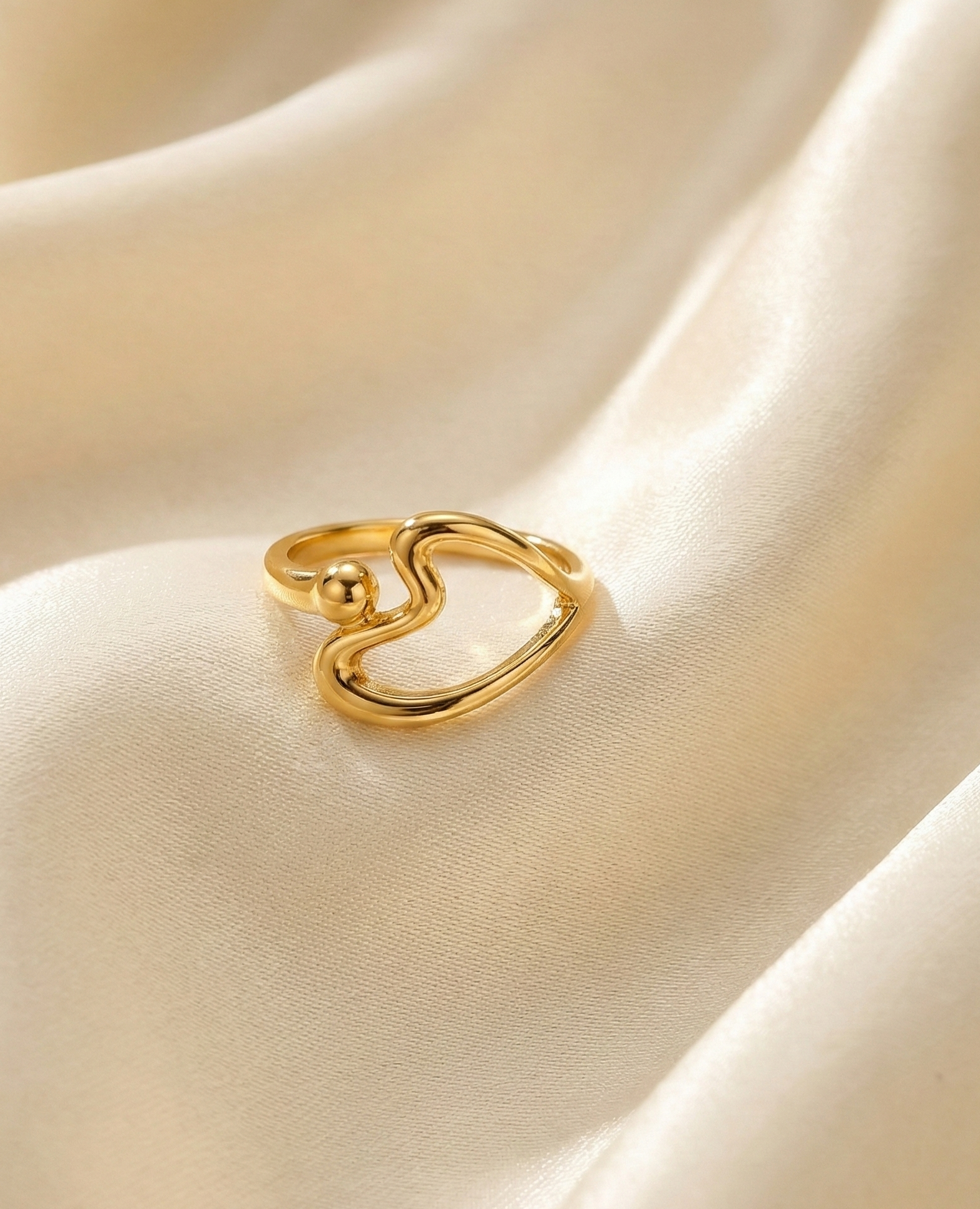 Melted Heart Ring