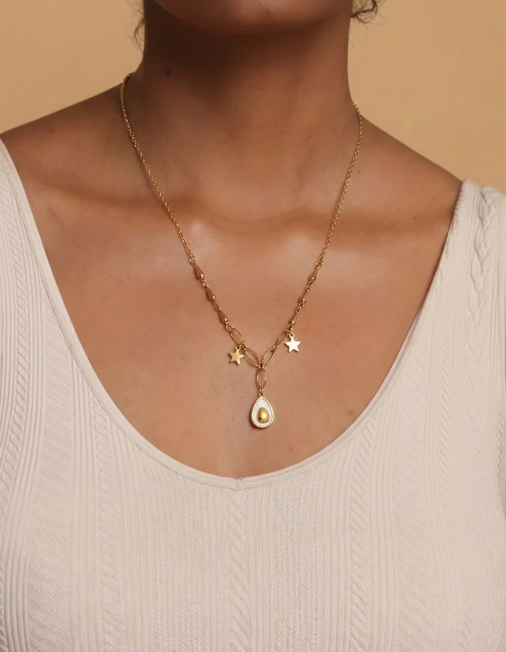 Avocado Drop Pendant Necklace