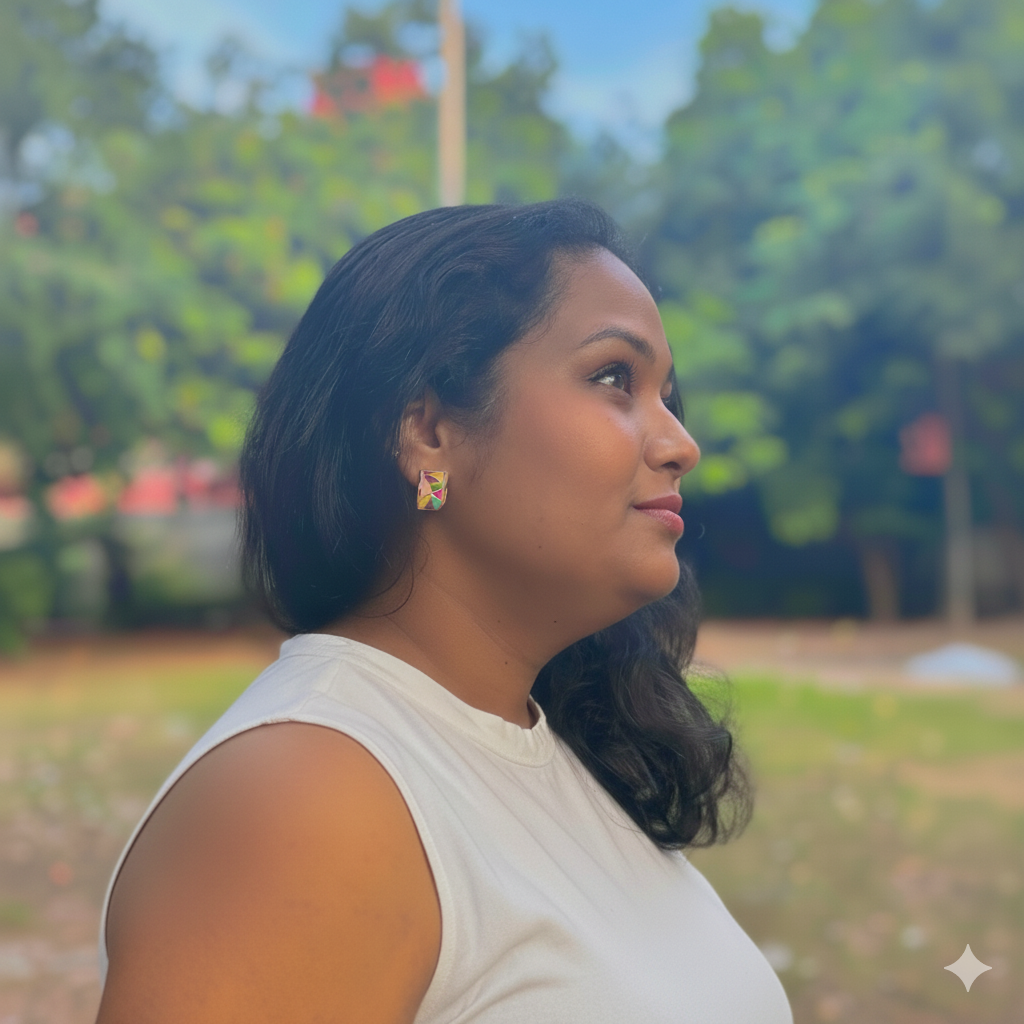 Colourful Gold Hooped Earrings