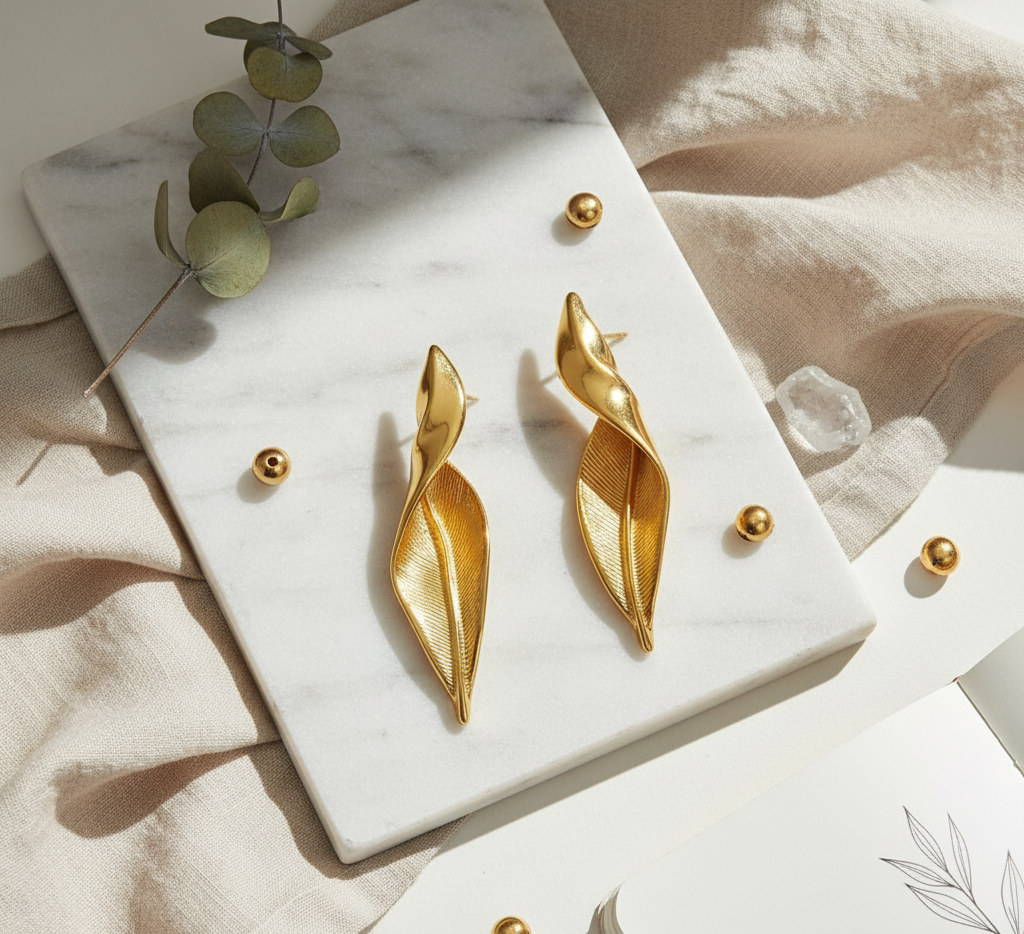 Leaf Drop Earrings