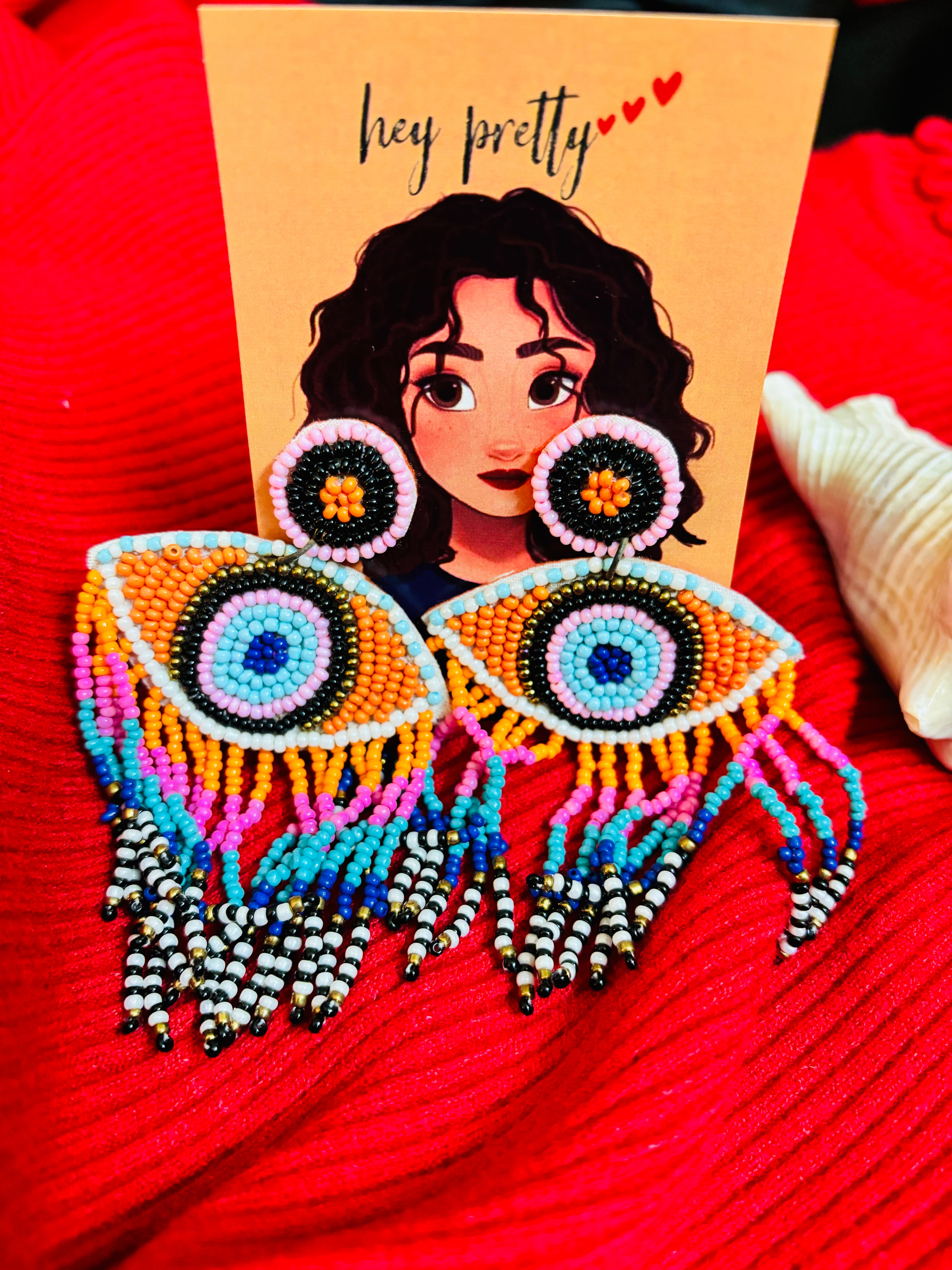 Colorful Evil Eye Earring