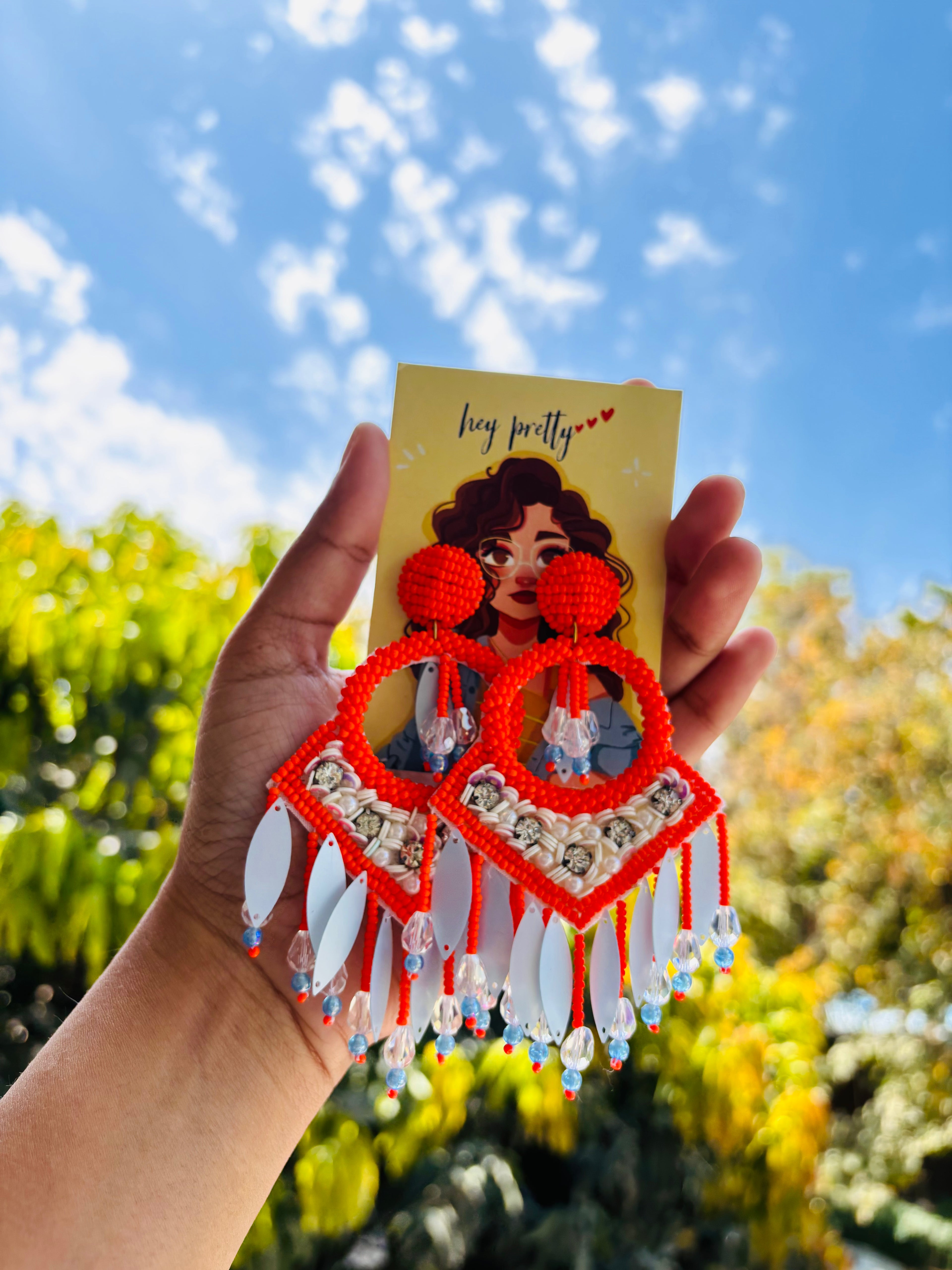 Scarlet Swing Danglers