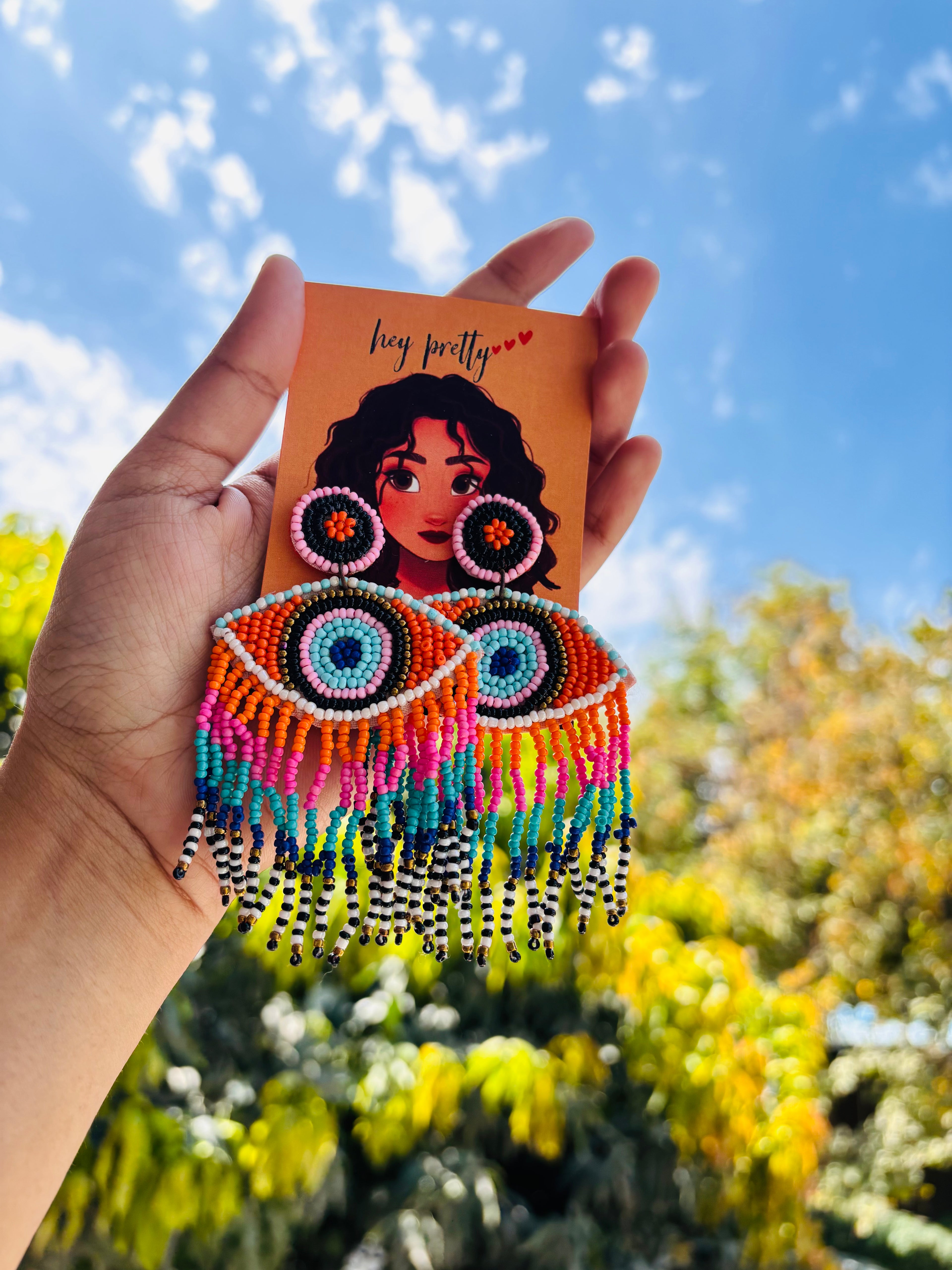 Colorful Evil Eye Earring