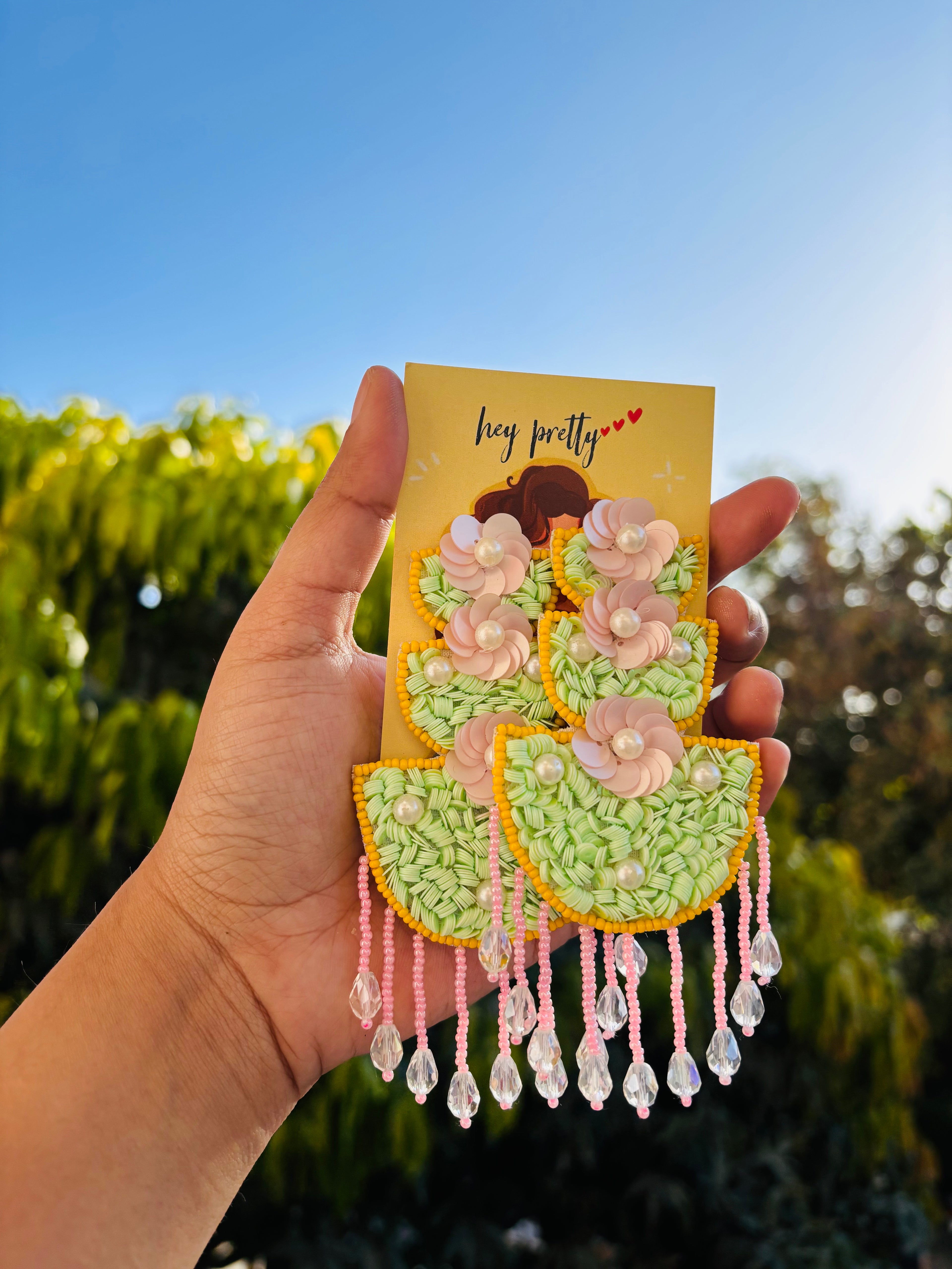 Pastel Petal Swing Earrings