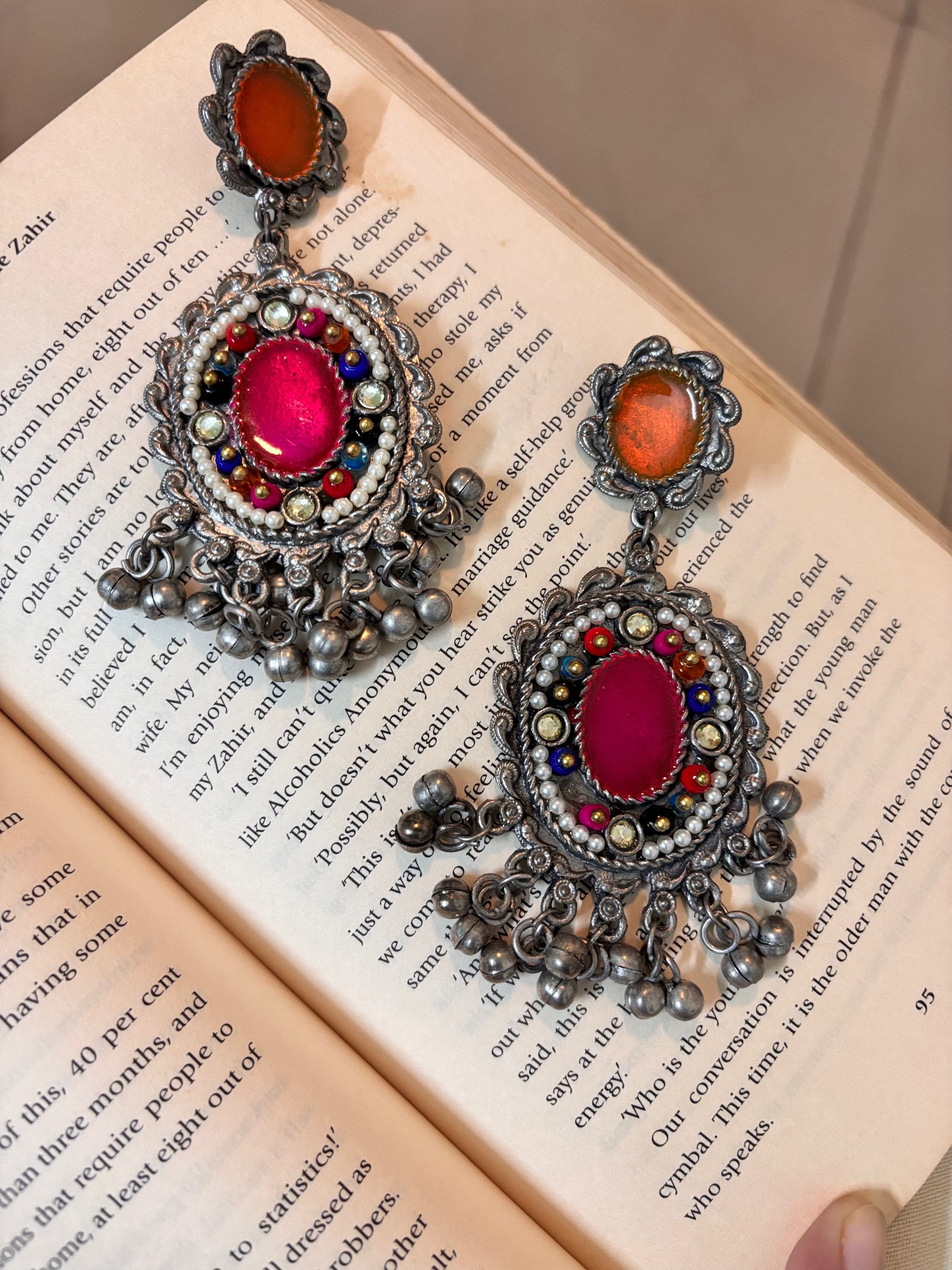 Aarvi Pink Statement Drops