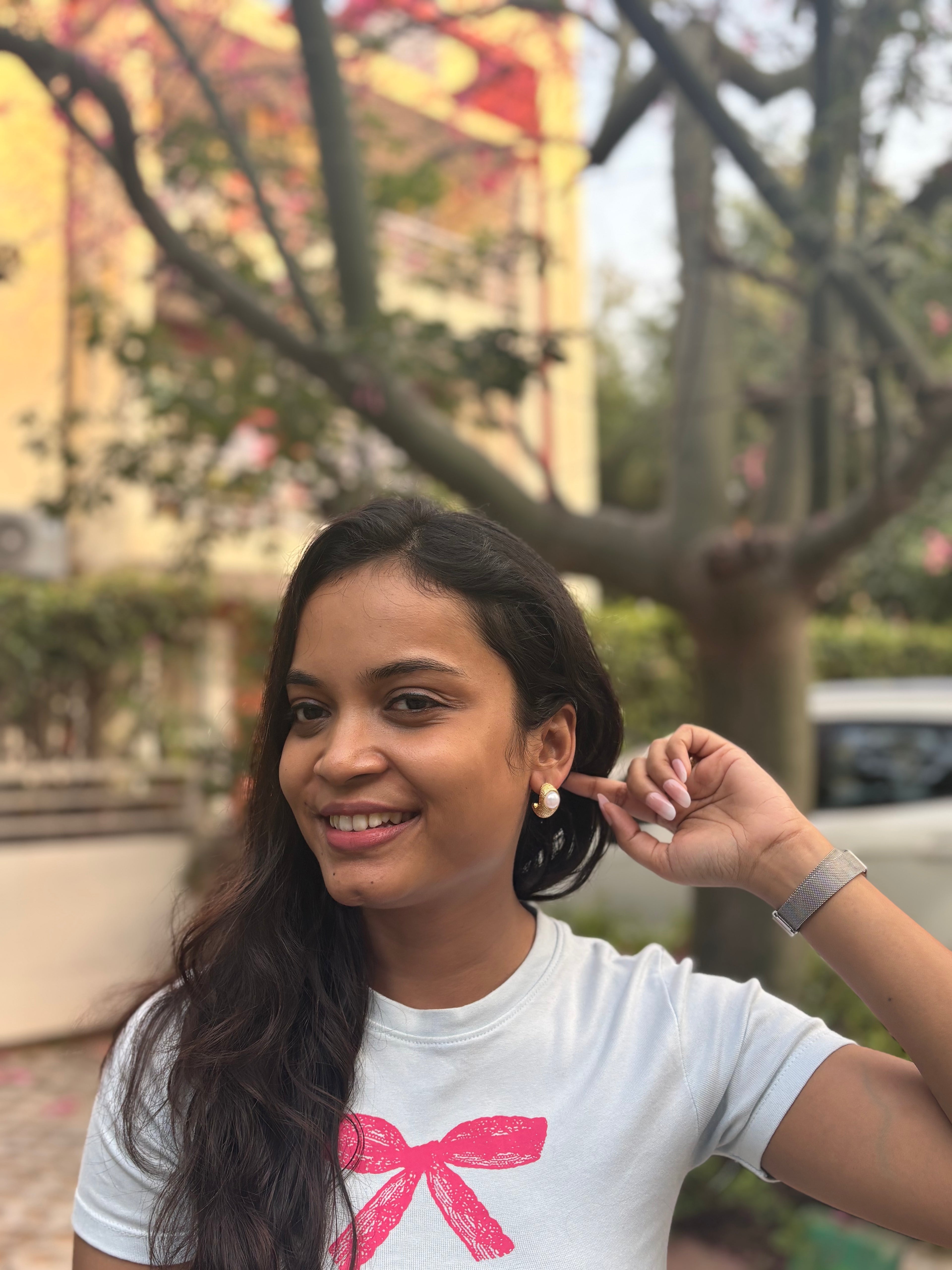 Pearl Armour Earrings