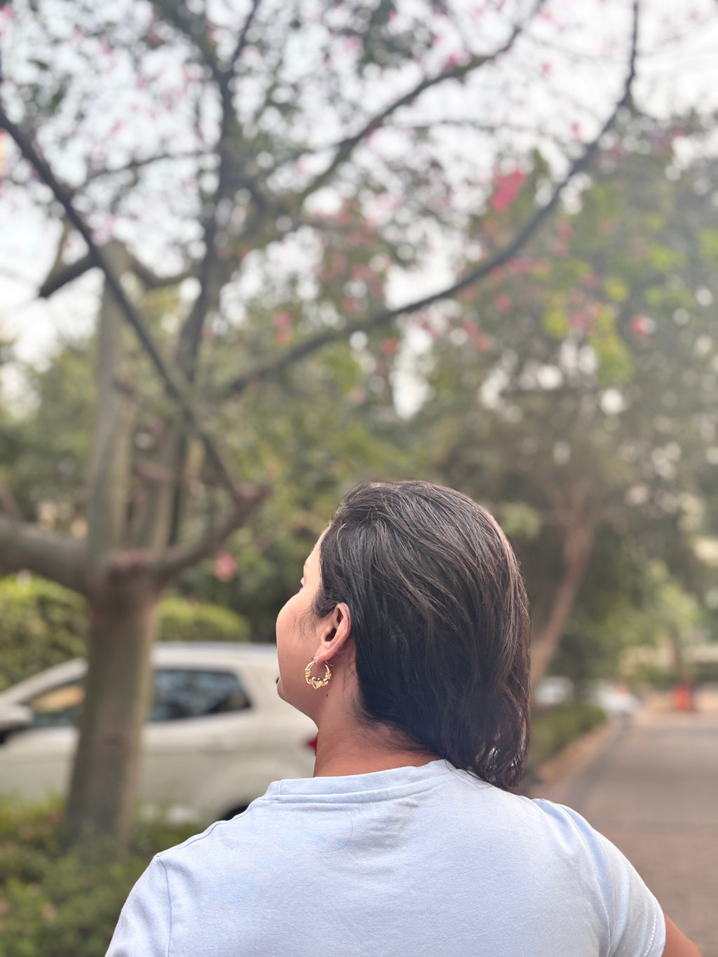 Heart Hooped Earring