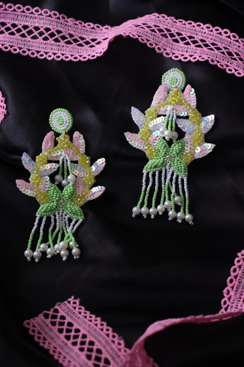 Colourful Beaded Earrings