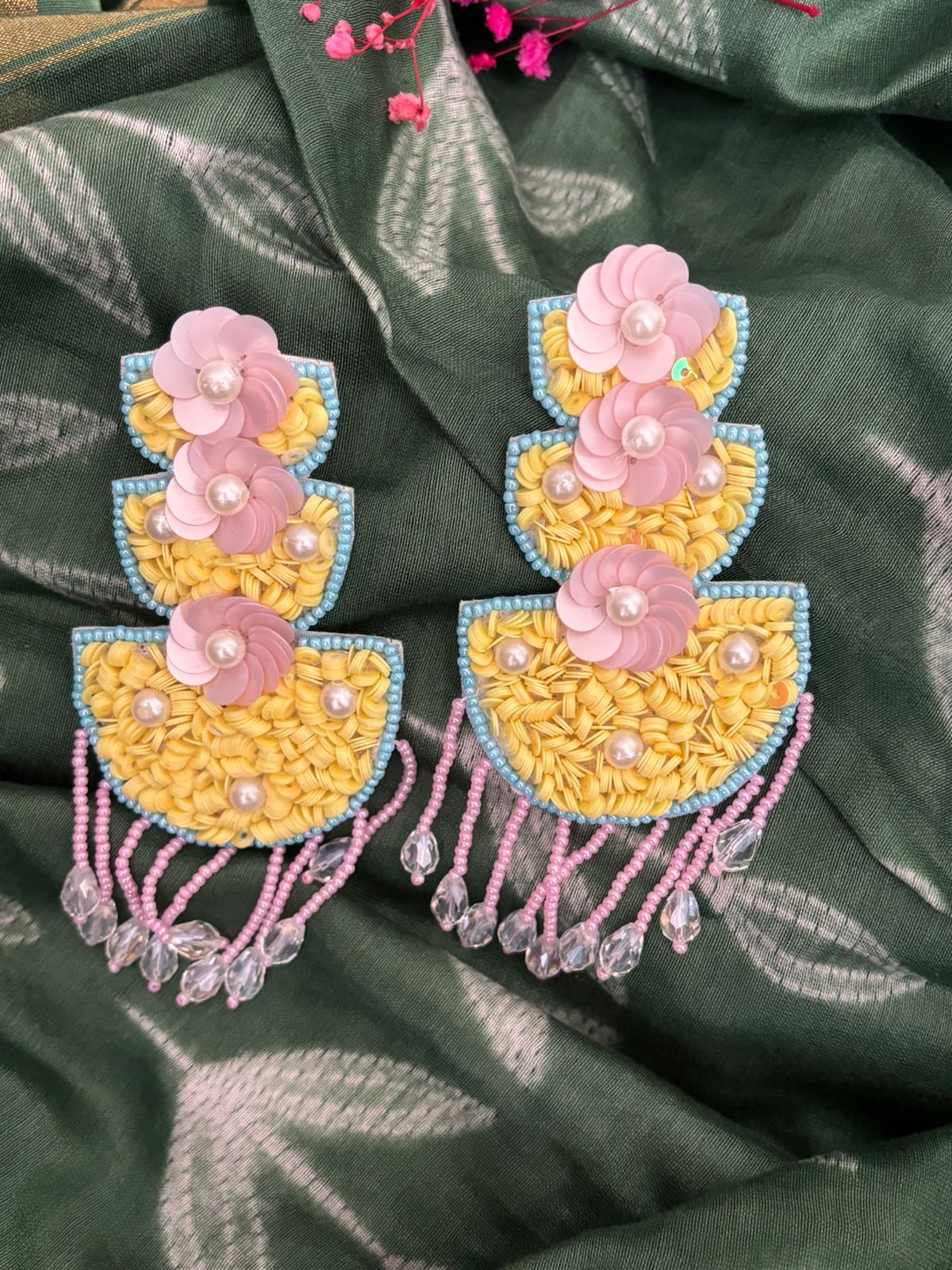 Pastel Petal Swing Earrings