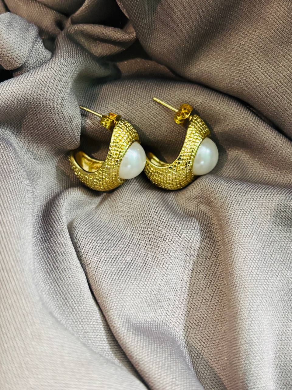 Pearl Armour Earrings